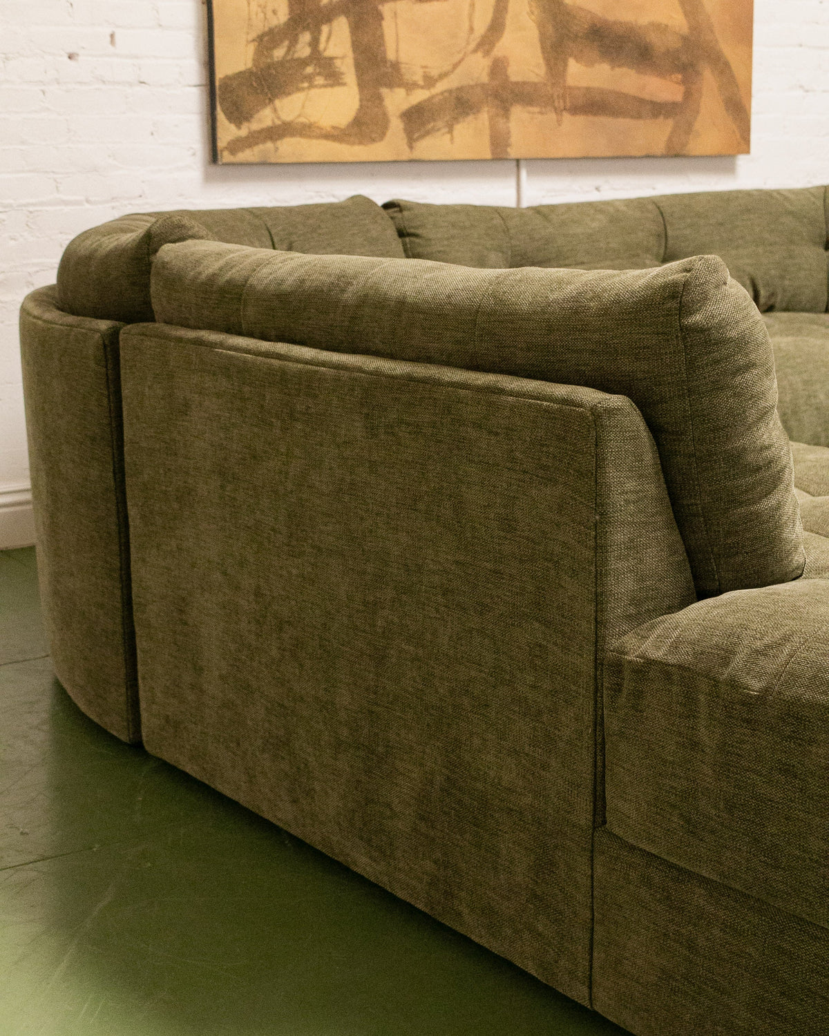 Prima 3 Piece Sectional Sofa in Marley Olive