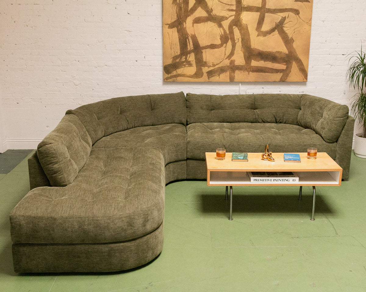 Prima 3 Piece Sectional Sofa in Marley Olive