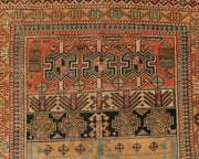 Vintage Turkish Handwoven with Pastel and Pink Rug
