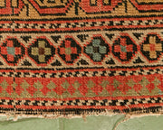 Vintage Turkish Handwoven with Pastel and Pink Rug