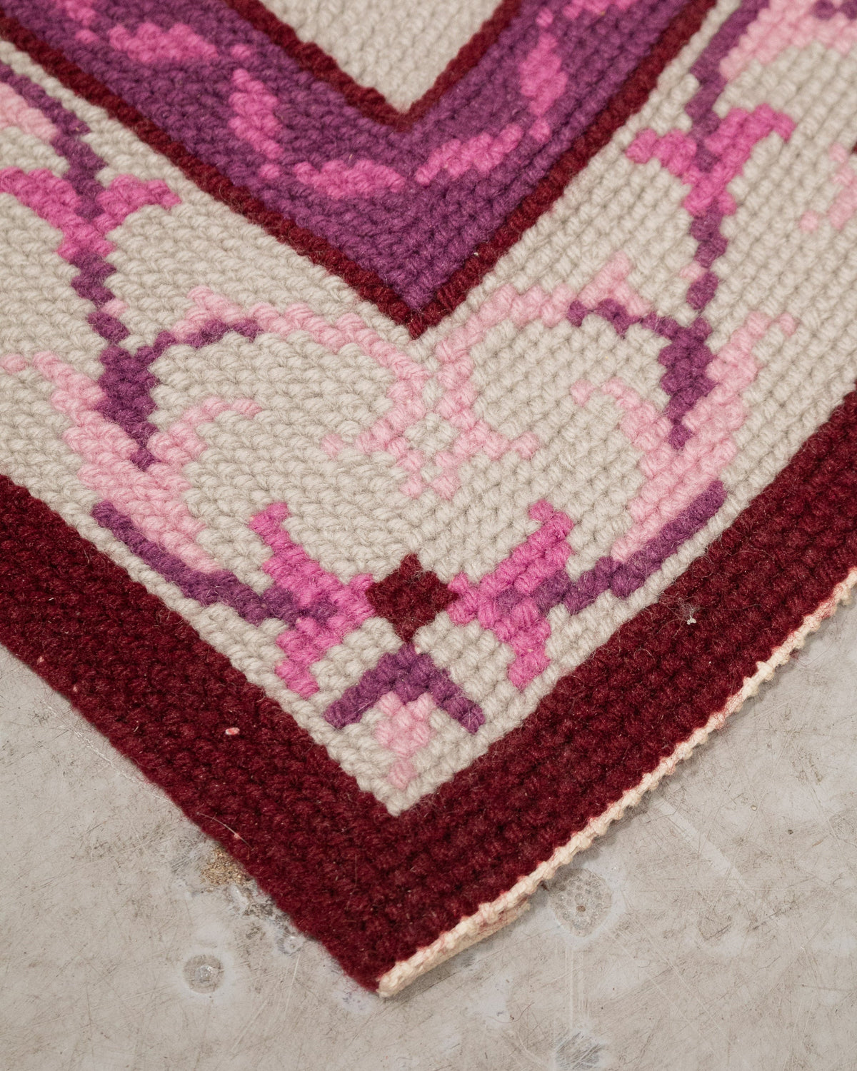Roses Runner Rug Needlepoint