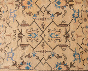 Blue Tan Persian Vintage Rug