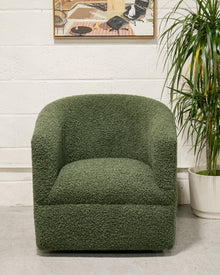 Olive Vintage Swivel Chair