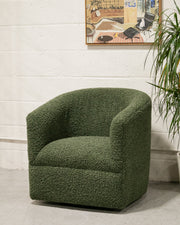 Olive Vintage Swivel Chair