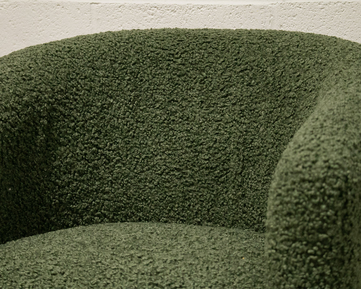 Olive Vintage Swivel Chair