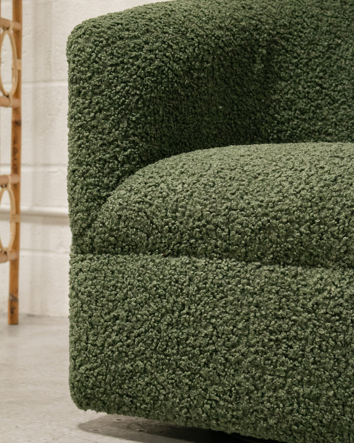 Olive Vintage Swivel Chair