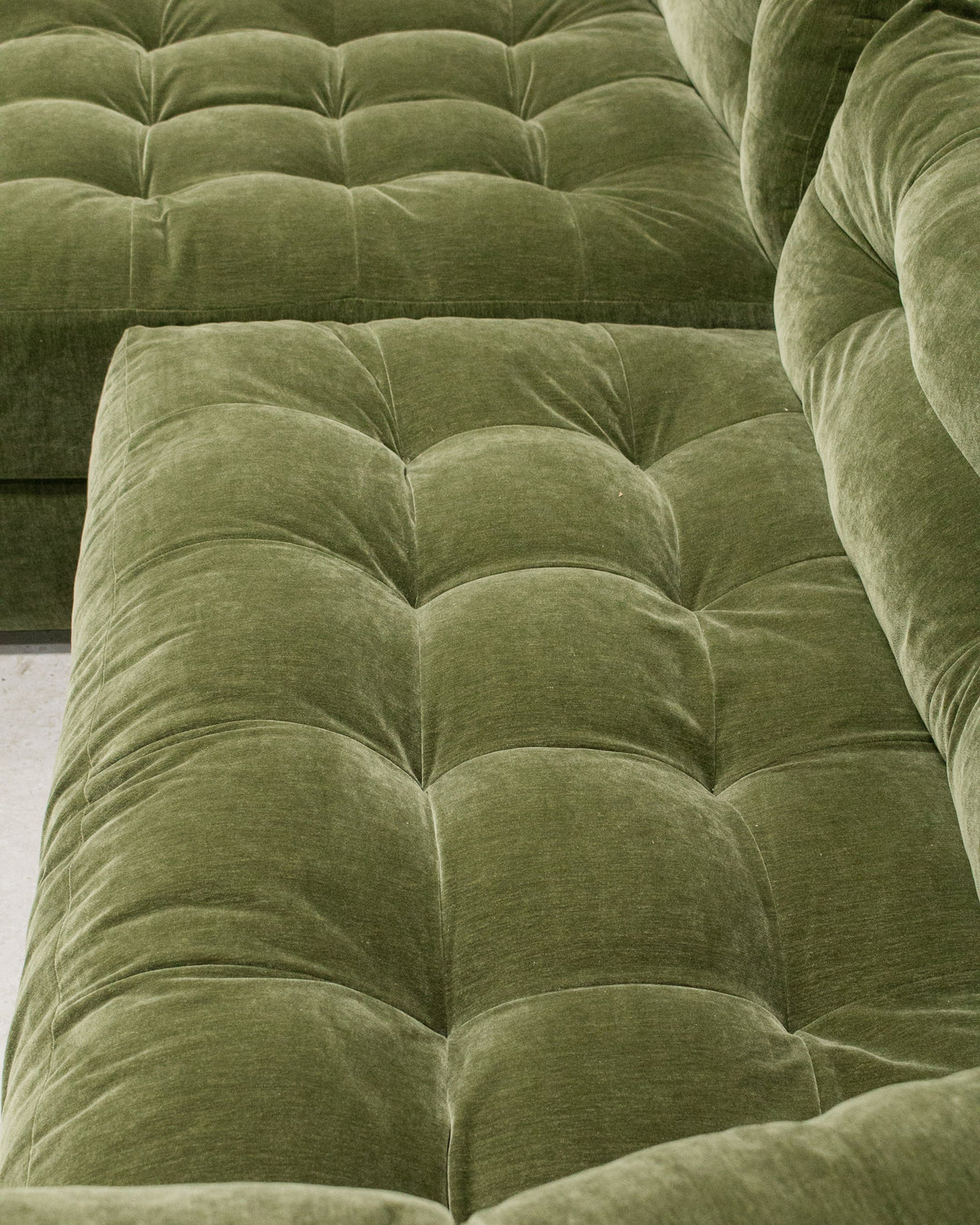 Prima 2 piece with Armless Chaise in Amici Moss