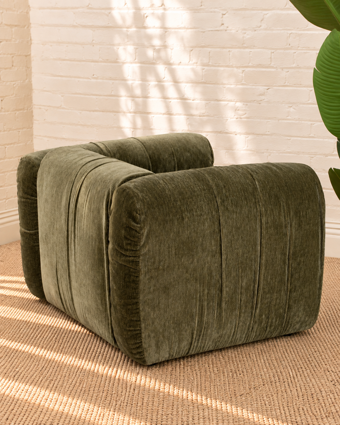 Greta Accent Chair in Moss Green