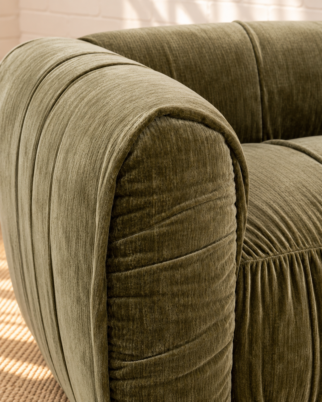 Greta Accent Chair in Moss Green