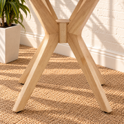 Hallie Sunburst Round Side Table in Natural