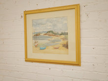 Boats on the Sand Watercolor