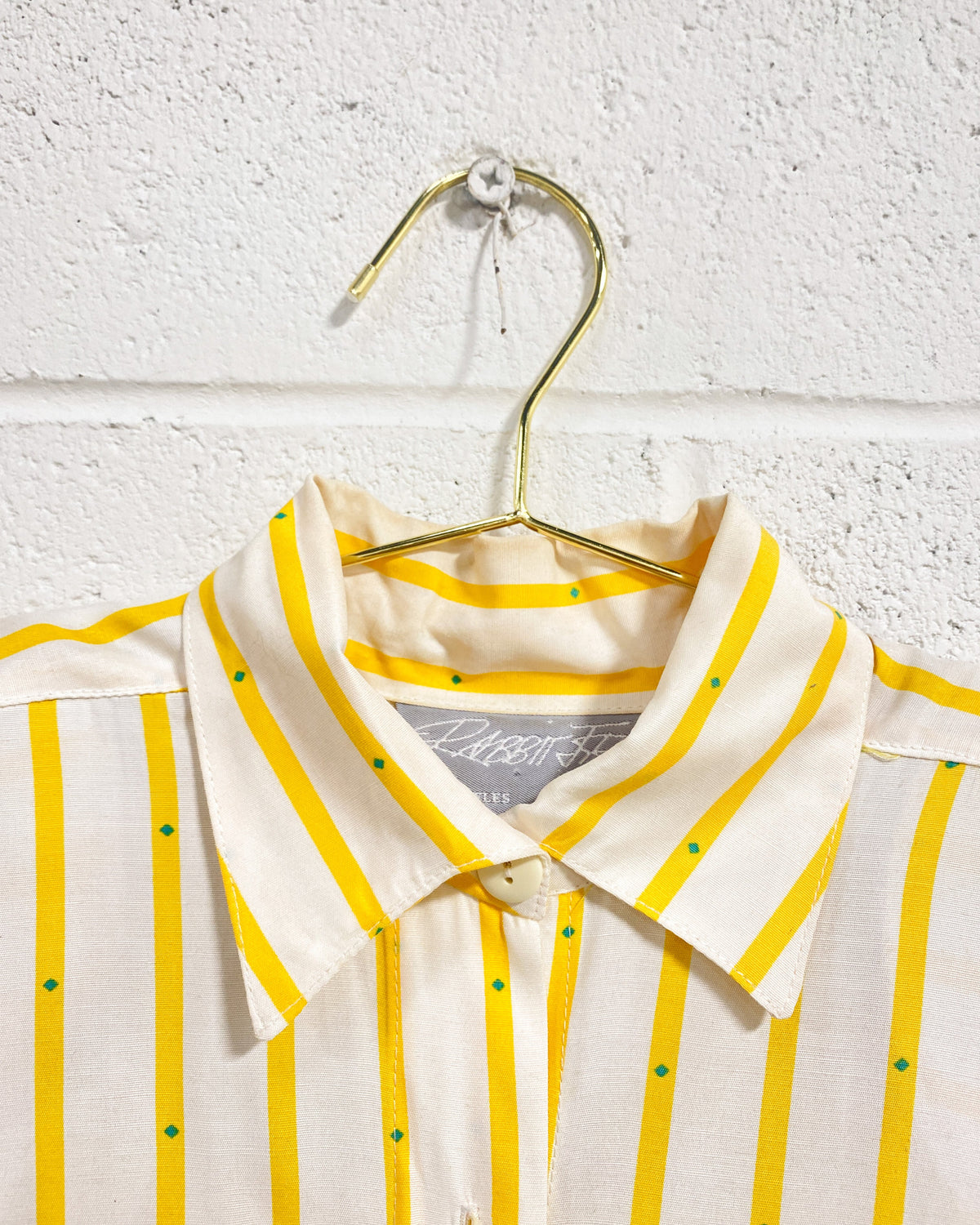 Vintage Yellow Striped Dress (5/6) - As Found