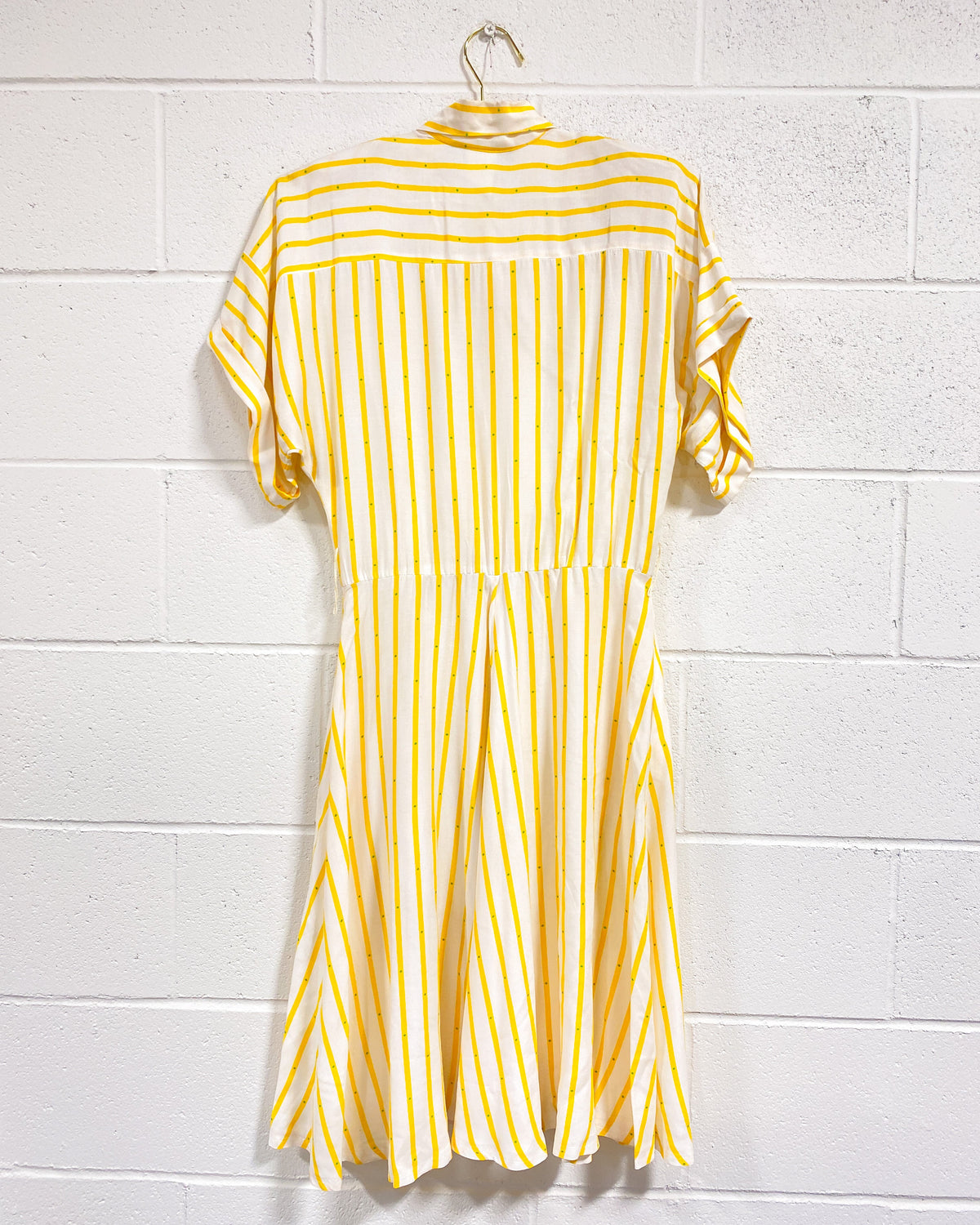 Vintage Yellow Striped Dress (5/6) - As Found