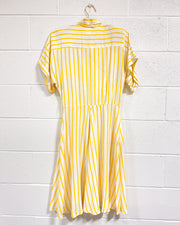 Vintage Yellow Striped Dress (5/6) - As Found