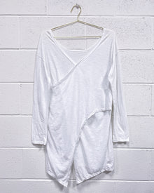 White Deconstructed Blouse