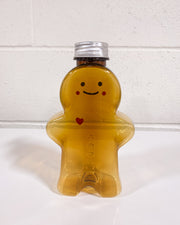 Gingerbread Shaped Plastic Bottle with Lid
