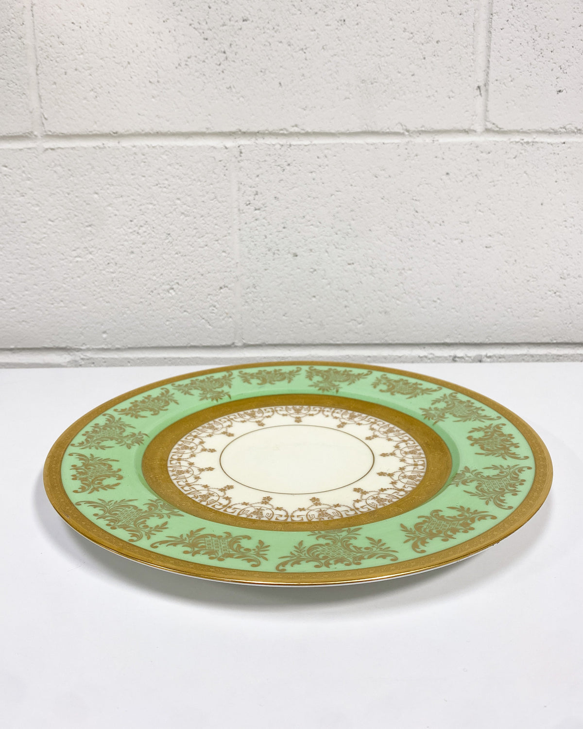 Vintage Edgerton Green and Gold Plate - Made in Japan