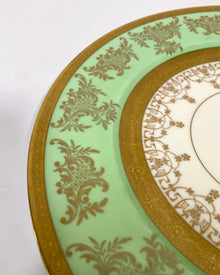 Vintage Edgerton Green and Gold Plate - Made in Japan