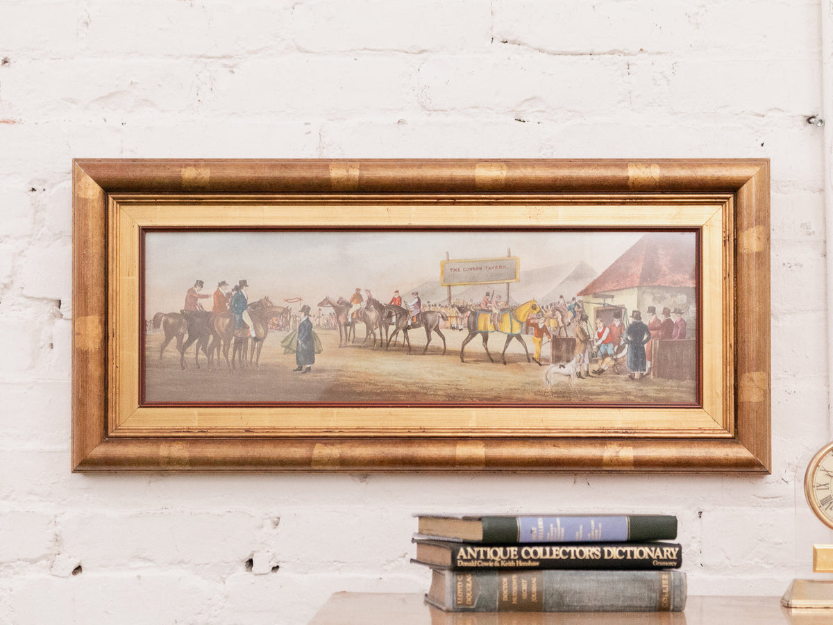 1950’s Print of British 1800’s John Harris Racehorse Framed