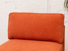 Diana Modular Armless Chair in Groove Rust