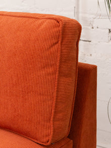Diana Modular Armless Chair in Groove Rust