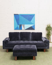 Natasha 3 Seater with Ottoman in Amici Indigo