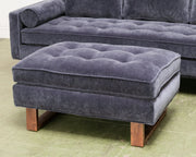 Natasha 3 Seater with Ottoman in Amici Indigo