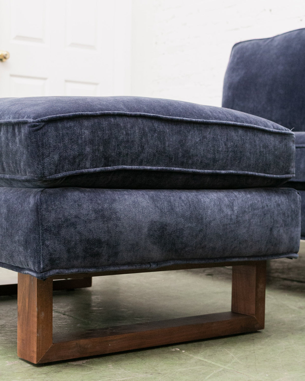 Natasha 3 Seater with Ottoman in Amici Indigo