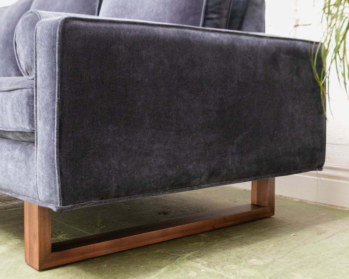 Natasha 3 Seater with Ottoman in Amici Indigo