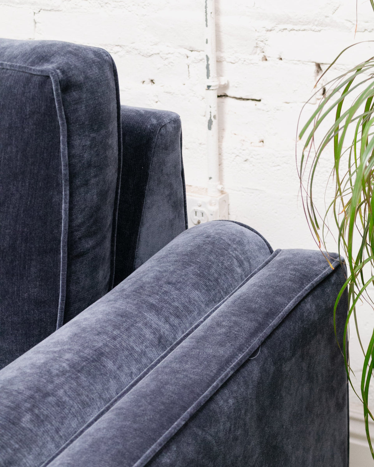 Natasha 3 Seater with Ottoman in Amici Indigo