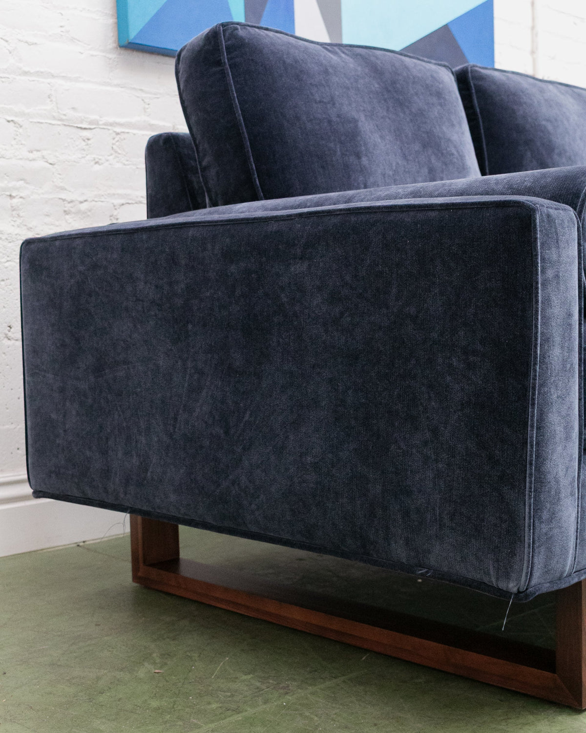 Natasha 3 Seater with Ottoman in Amici Indigo