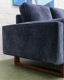 Natasha 3 Seater with Ottoman in Amici Indigo