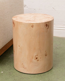 Burl Pedestal Table