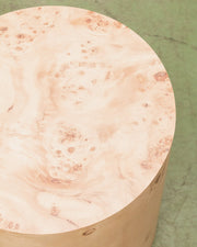 Burl Pedestal Table