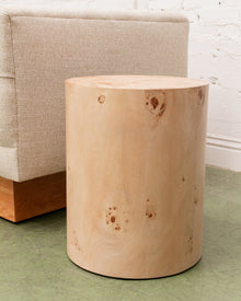 Burl Pedestal Table