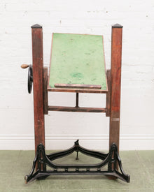 Antique Camera Stand Height Adjustable Cast Iron and Wood