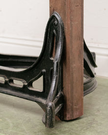 Antique Camera Stand Height Adjustable Cast Iron and Wood
