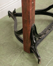 Antique Camera Stand Height Adjustable Cast Iron and Wood