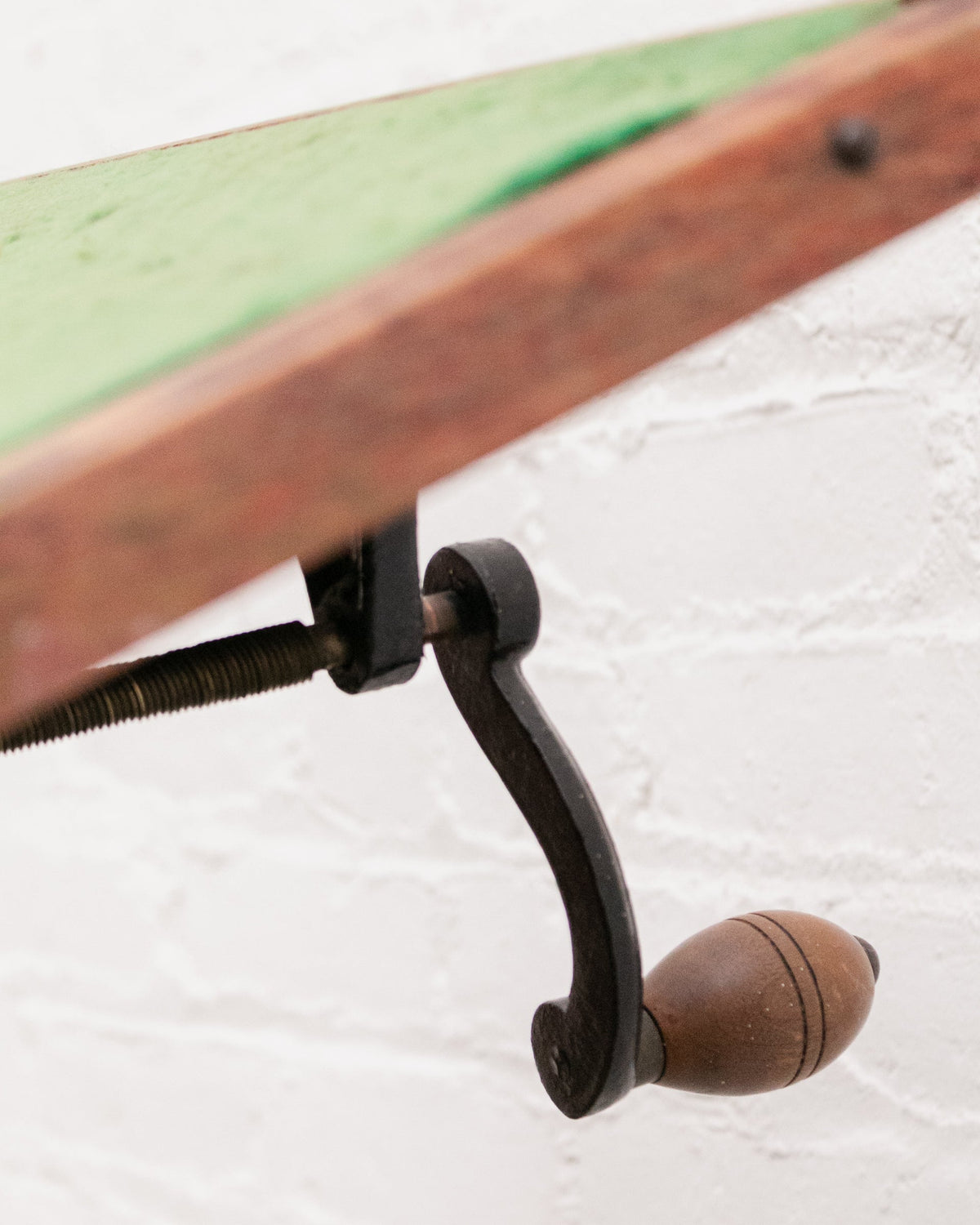 Antique Camera Stand Height Adjustable Cast Iron and Wood