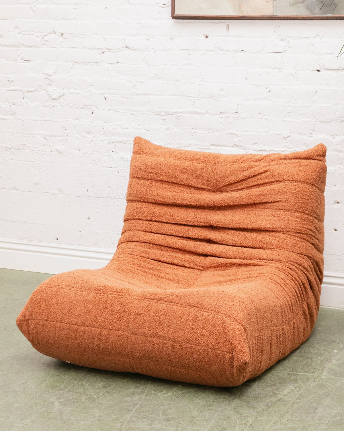 Slouchy Burnt Orange Lounger