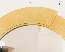 Deco Hammered Gold Metal Mirror