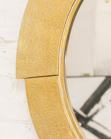 Deco Hammered Gold Metal Mirror