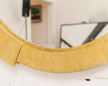 Deco Hammered Gold Metal Mirror