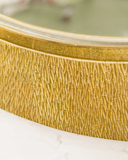 Deco Hammered Gold Metal Mirror