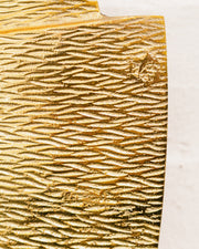 Deco Hammered Gold Metal Mirror