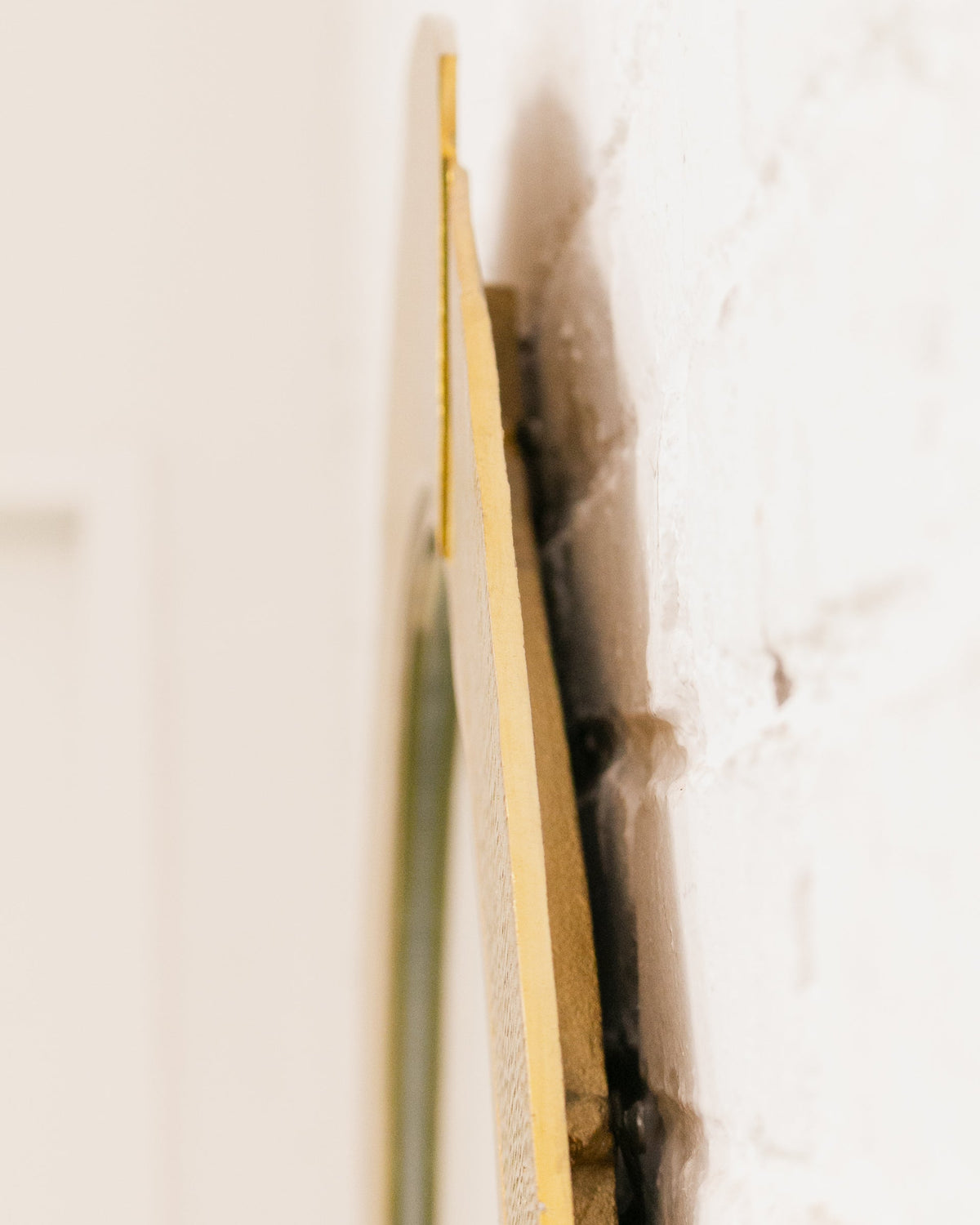 Deco Hammered Gold Metal Mirror