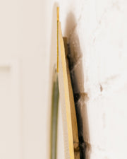 Deco Hammered Gold Metal Mirror