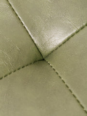 Green and Black Rattan Office Chair
