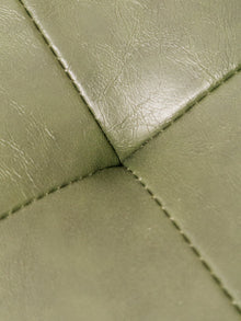 Green and Black Rattan Office Chair