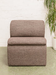 Brown Sculptural Lounge Chair